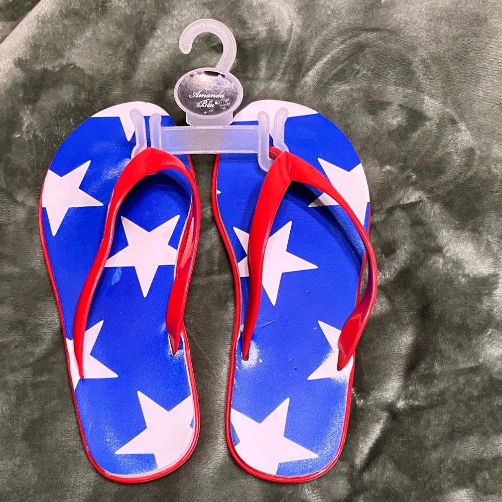 Woman’s Amanda, blue Strappy Flip Flop